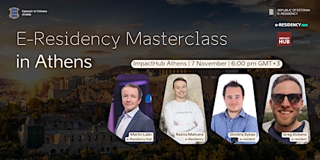 Hauptbild für E-Residency Masterclass and Networking in Athens