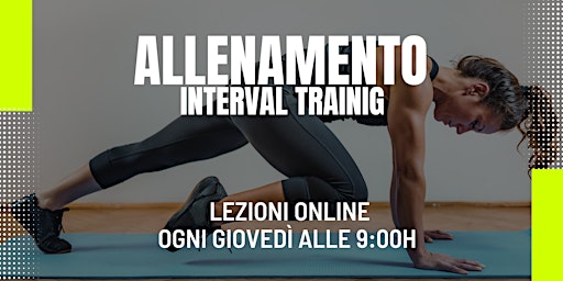 Imagem principal do evento Allenamento Interval Training  Online