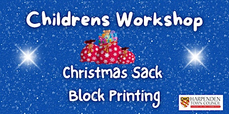 Imagen principal de Children's Workshop Christmas Sack Block Printing