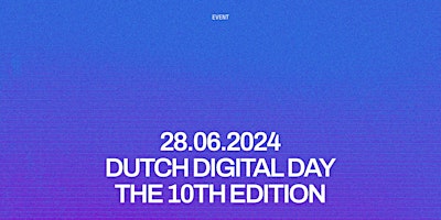 Dutch Digital Day 2024 primary image