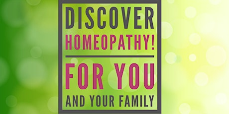 Discover Homeopathy! primary image