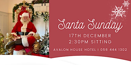Imagen principal de Santa Sunday at Avalon House Hotel - 17th December - 2:30pm Sitting