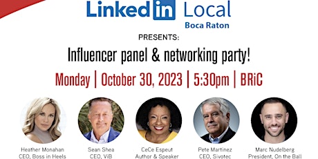 Imagen principal de LinkedInLocal Brings Influencers + Networking + Power Panelists at BRiC