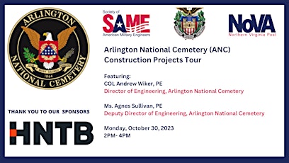 Primaire afbeelding van SAME NoVA Post: Arlington National Cemetery Construction Projects Tour