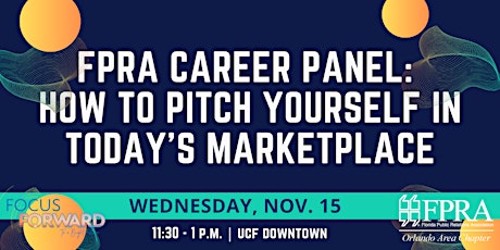 Imagen principal de FPRA Career Panel: How to Pitch Yourself in Today’s Marketplace