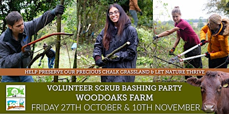 Woodaoks Farm Scrub Bashing Volunteer Party -  Friday 10th November primary image