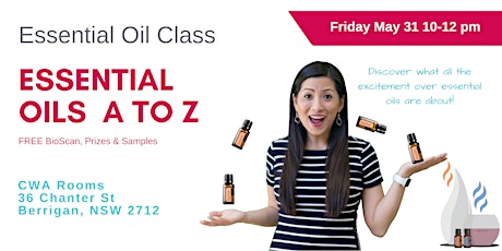Berrigan Essential Oils A-Z Workshop primary image