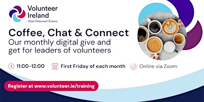 Primaire afbeelding van Leaders of Volunteers Coffee, Chat & Connect