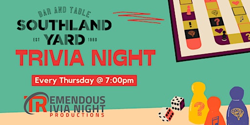 Hauptbild für Calgary  Thursday Night Trivia at Southland Yard -7pm