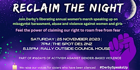 Imagen principal de Reclaim The Night Derby 2023