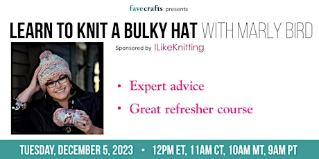 Hauptbild für Learn to Knit a Bulky Hat