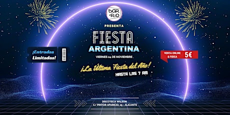 Imagen principal de Fiesta Argentina en Alicante: La Última Fiesta del Año!