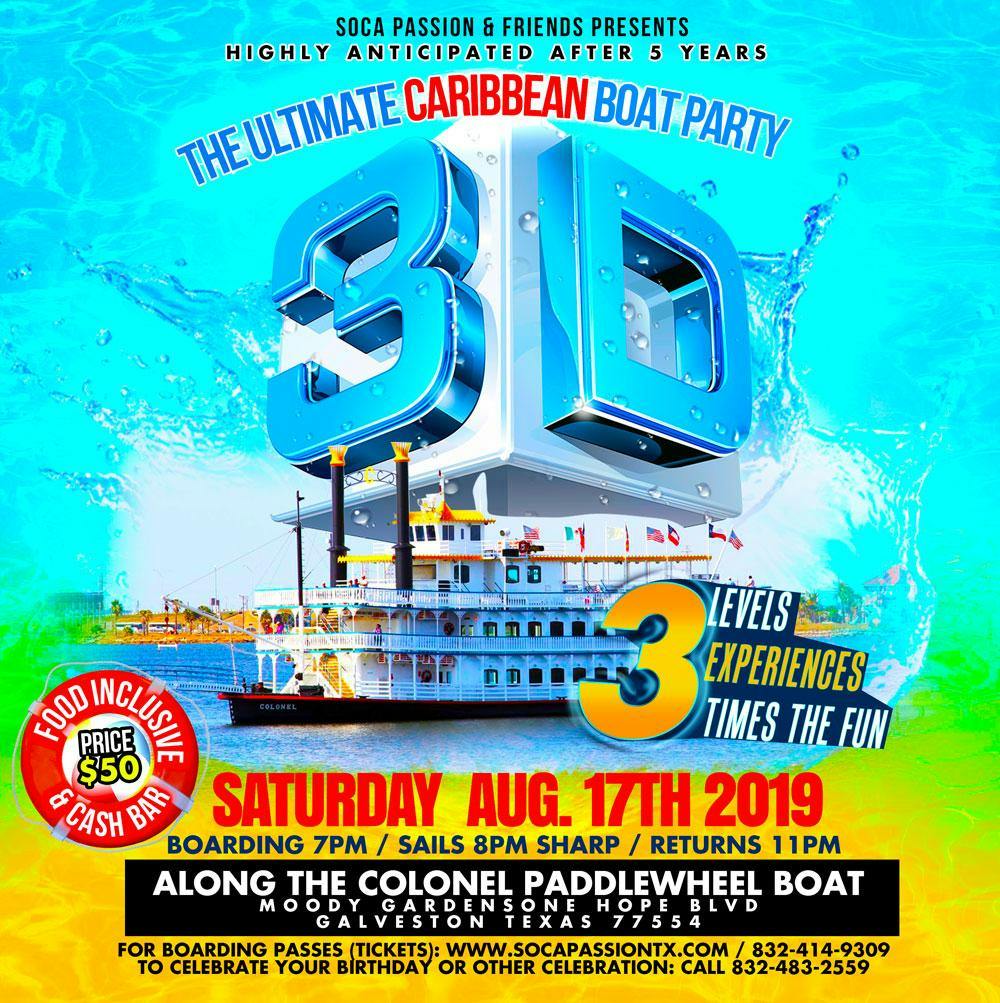 The Ultimate Caribbean Boat Party 18 Aug 2019