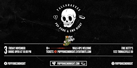 Pop Punk & Emo Night • Tallahassee primary image