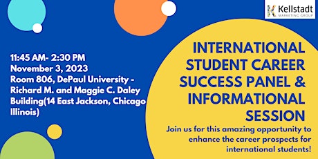 International Student Career Success Panel & Informational Session primary image