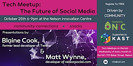 Nelson Tech Meet-up: Future of Social Media primary image