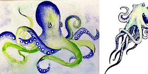 Octopus in Watercolors with Phyllis Gubins primary image