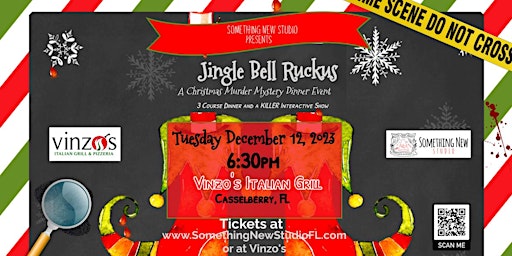 Jingle Bell Ruckus an Interactive CHRISTMAS Murder Mystery Dinner Event primary image