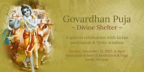 Divine Shelter - Special Govardhan Puja Celebration with kirtan & wisdom primary image