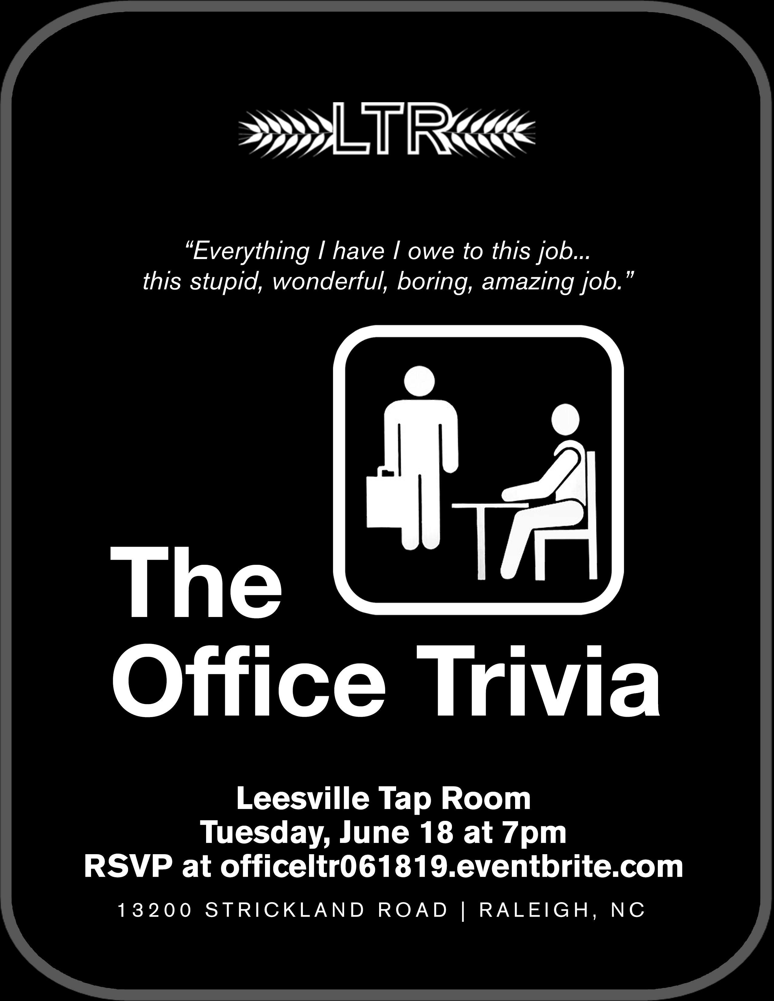 The Office Trivia at Leesville Tap Room