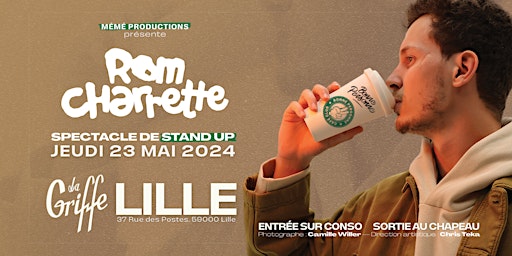 Hauptbild für ROM CHARRETTE dans BONNE PERSONNE (À LILLE) - Spectacle de Stand Up Comedy