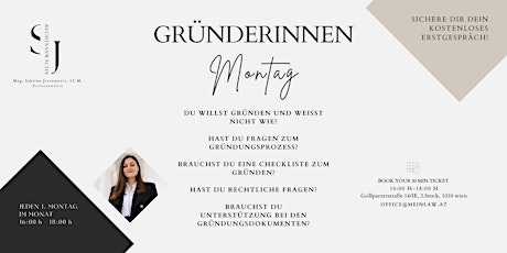 GründerInnen Montag