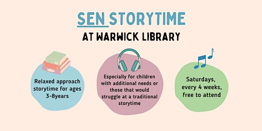 Hauptbild für SEN Storytime @ Warwick Library