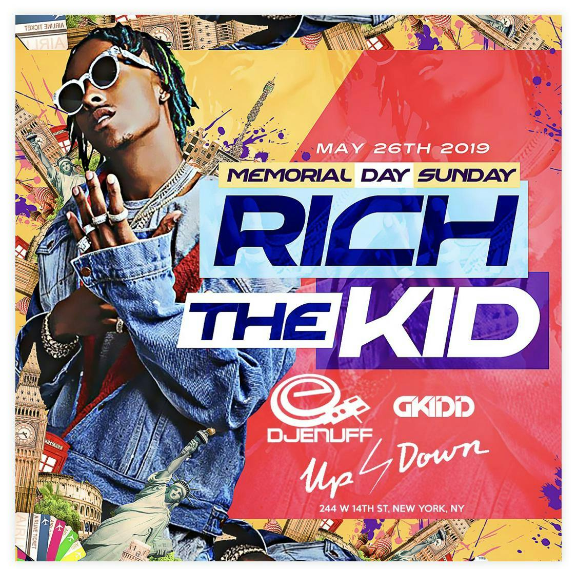 Rich the kid at Up & Down Memorial Day Sunday 