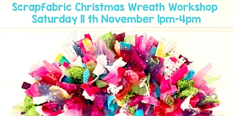 Scrap Fabric Christmas Wreath $75 primary image