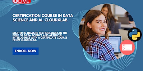Live Certification Course in Data Science and AI by CloudxLab primary image