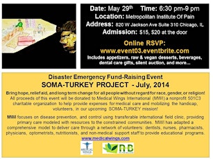 NETWORK FOR A CAUSE! Disaster Emergency Fund-Raising Event For SOMA-TURKEY! primary image