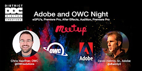 Adobe and OWC Night: eGPU’s, Premiere Pro, After Effects, Premiere Pro Rush primary image