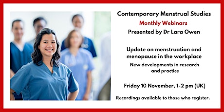 Update on menstruation and menopause in the workplace primary image