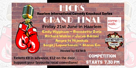 Primaire afbeelding van HICKS Grand Final - Holland's biggest English-language comedy competition