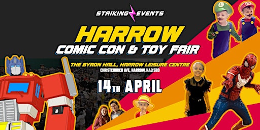 Imagem principal do evento Harrow Comic Con & Toy Fair