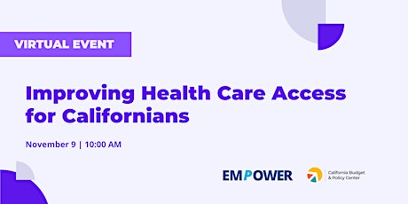 Improving Health Care Access for Californians primary image