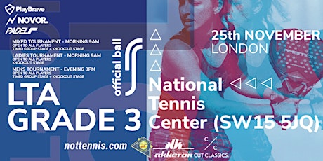 Padel-London GOLD Tournament - National Tennis Center - 25th November 2023  primärbild