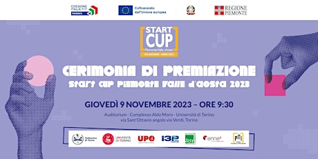Immagine principale di Premiazione Start Cup Piemonte Valle d'Aosta 2023 