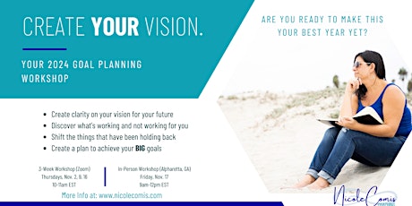 Create YOUR Vision: Your 2024 Goal Planning Workshop primary image