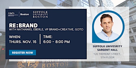 AMA Boston and Suffolk University Presents: RE:brand primary image