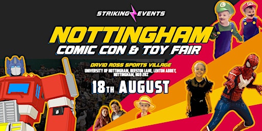 Primaire afbeelding van Nottingham Comic Con & Toy Fair