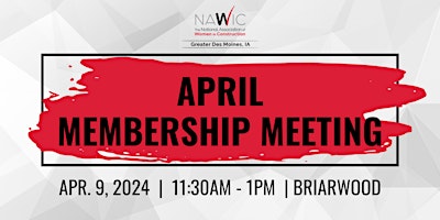 April Membership Meeting primary image