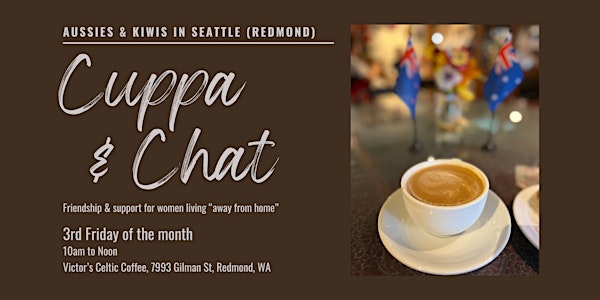 Aussies & Kiwis in Seattle - Cuppa and Chat (Redmond)