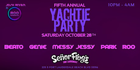 Imagem principal do evento YACHTIE PARTY SENOR FROGS FORT LAUDERDALE