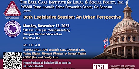 Image principale de ECI's Symposium on Texas' 88th Legislative Session: An Urban Perspective
