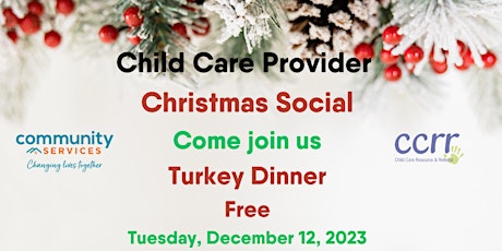 Maple Ridge and Pitt Meadows Child Care Provider Christmas Social primary image