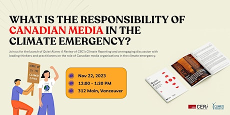 What is the responsibility of Canadian media in the climate emergency? primary image