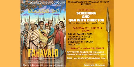 The Association of Malagasy in the UK present "FAHAVALO" + AFTERPARTY primary image