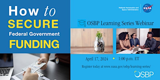 Primaire afbeelding van OSBP Learning Series: How to Secure Federal Government Funding