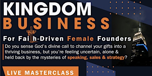 God Is My Boss: Launching  a profitable business as a Woman of Faith primary image